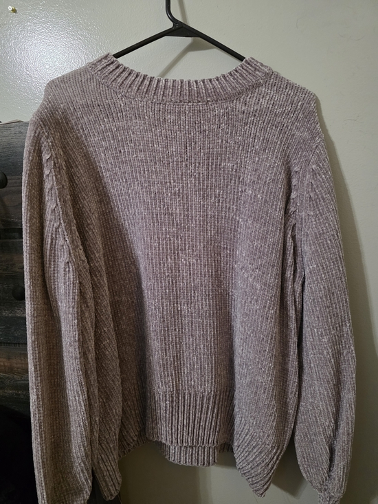 Zenana Outfitters Sweaters - Zenana Outfitters Ribbed Crewneck Sweater - Light Grey